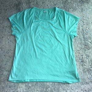Athletic t shirt light weight cute light teal color